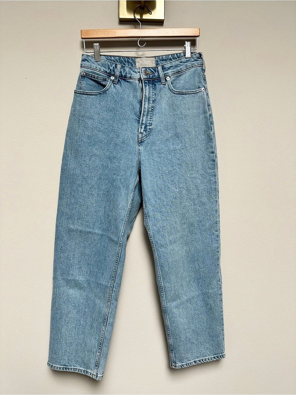 Everlane The Curvy Way-High Jean Straight Leg Blue